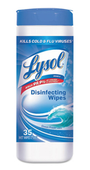 LYSOL DISINF WIPES CAN 12/35  OCEAN FRESH
