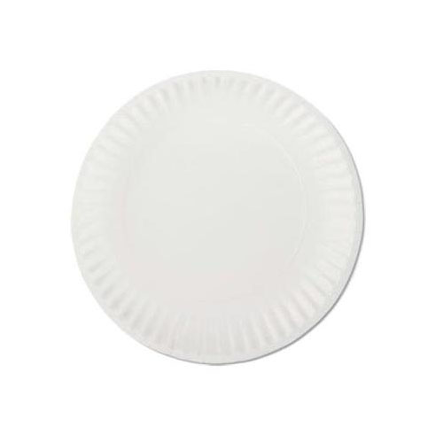 9&quot; UNCOATED WHITE PAPER PLATE 10/100/CS