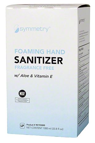 SYMMETRY FOAMING HAND SANITIZER, WITH ALOE &amp; VITAMIN