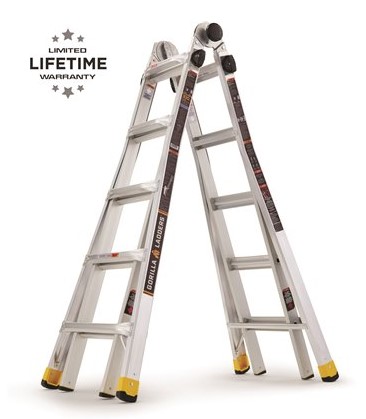 GORILLA LADDER 22FT Reach MPXA  Aluminum Multi-Position Ladder 