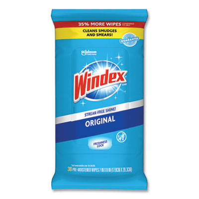 WINDEX GLASS &amp; SURFACE WIPES 38CT/12PK