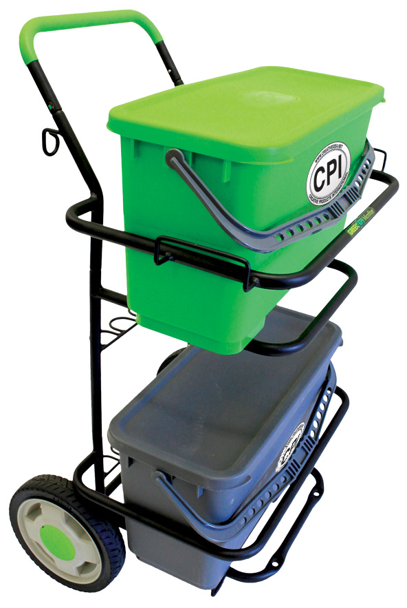 METAL DOLLY W/ DUAL CHARGING BUCKETS, MICRO POCKET