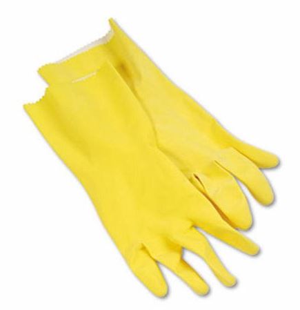 FLOCK LINED LATEX GLOVE SM 12/