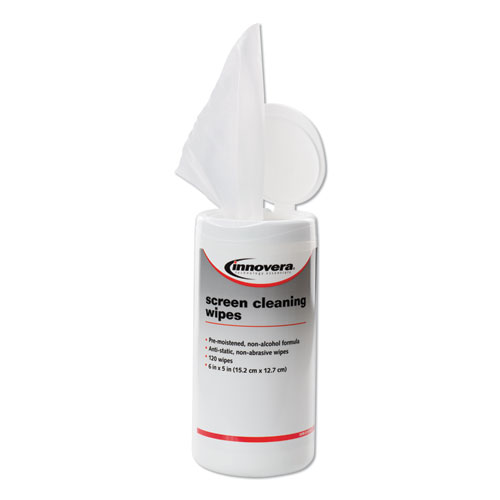 INNOVERA SCREEN CLEANING POP-UP WIPES CANISTERS 120/