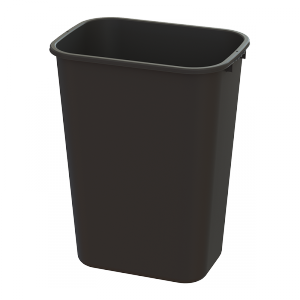6815 41QT WASTE BASKET BLACK 12/