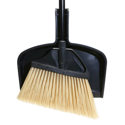MAXIPLUS WIDE 14&quot; ANGLE BROOM W/ DUST PAN, 48&quot; HANDLE